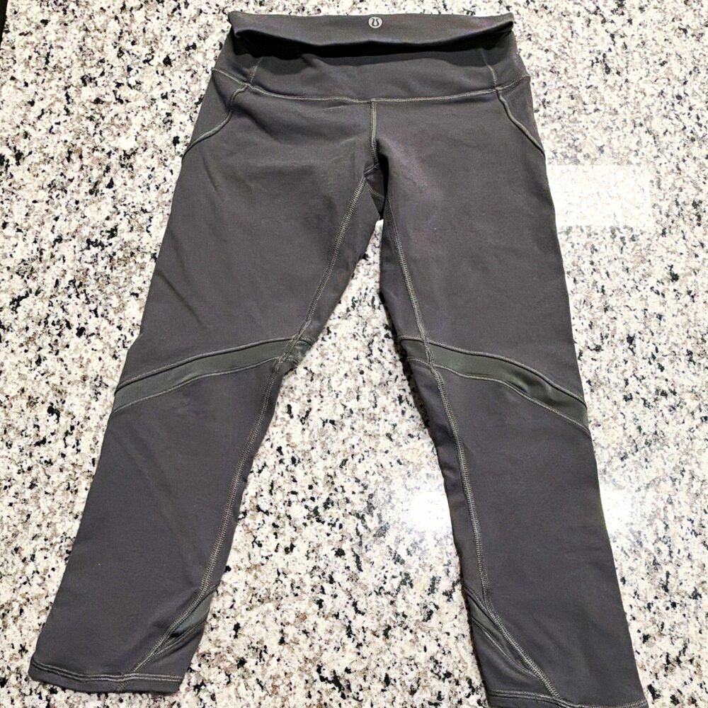 Lululemon To The Beat Tight 20" Leggings Womens Size 4 Gray High Rise Everlux